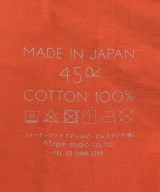 45R（フォーティーファイブアール）Tシャツ・カットソー オレンジ サイズ:0(F) レディース/2200611317049