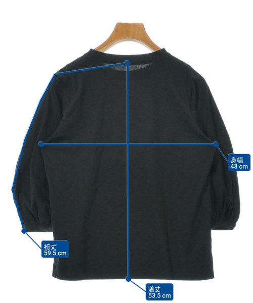 45R（フォーティーファイブアール）Tシャツ・カットソー 黒 サイズ:0(F) レディース/2200611317056