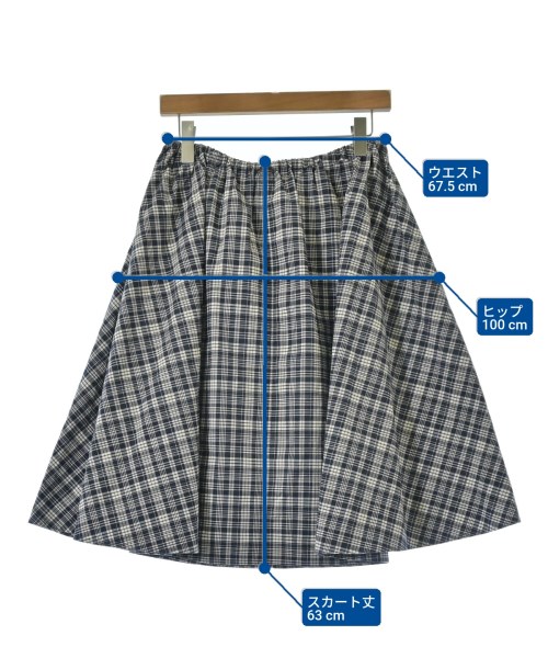 45R（フォーティーファイブアール）ひざ丈スカート 紺 サイズ:0(F) レディース/2200614015010