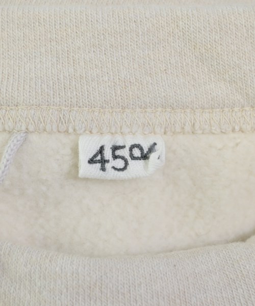 45R（フォーティーファイブアール）スウェット 白 サイズ:0(F) レディース/2200611536488