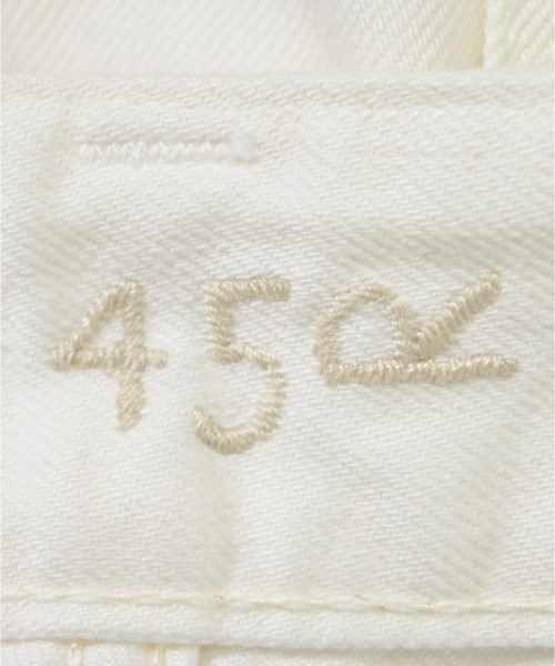 45R（フォーティーファイブアール）デニムパンツ 白 サイズ:1(S位) レディース/2200618799022