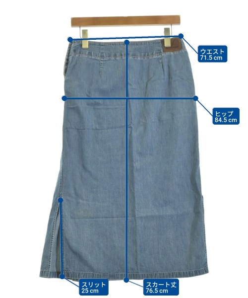 45R（フォーティーファイブアール）ロング・マキシ丈スカート 青 サイズ:2(M位) レディース/2200610586040