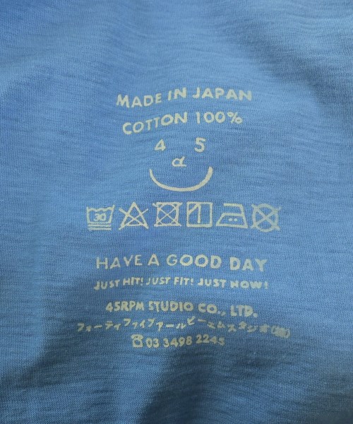 45R（フォーティーファイブアール）Tシャツ・カットソー 青 サイズ:F レディース/2200616419168