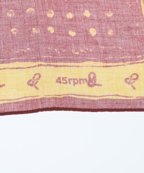 45R（フォーティーファイブアール）バンダナ・スカーフ 赤 サイズ:- レディース/2200620071093