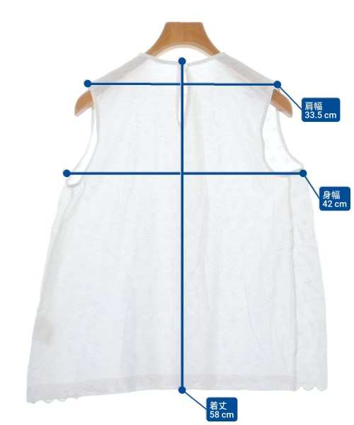 45R（フォーティーファイブアール）ブラウス 白 サイズ:-(M位) レディース/2200608968087