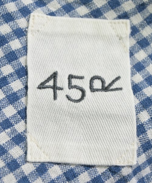 45R（フォーティーファイブアール）カジュアルジャケット 青 サイズ:1(S位) レディース/2200620445016