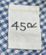 45R（フォーティーファイブアール）カジュアルジャケット 青 サイズ:1(S位) レディース/2200620445016