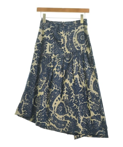 45R（フォーティーファイブアール）ひざ丈スカート 紺 サイズ:1(S位) レディース/2200620526029