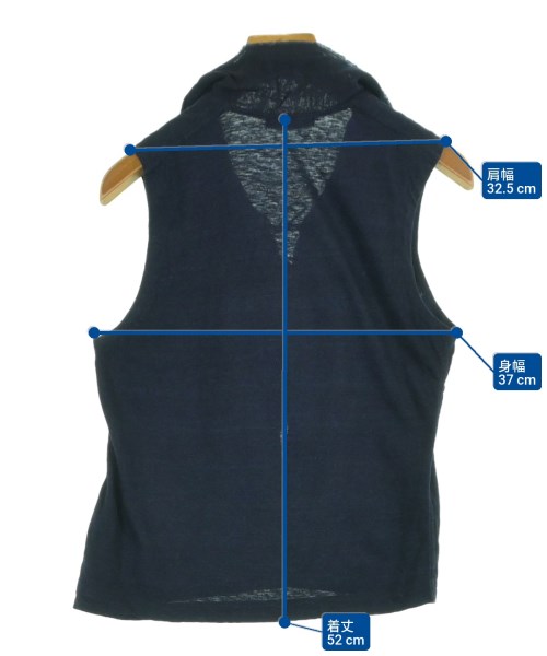 45R（フォーティーファイブアール）カジュアルシャツ 紺 サイズ:1(S位) レディース/2200620526036