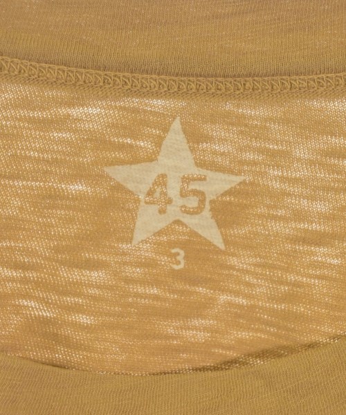 45R（フォーティーファイブアール）Tシャツ・カットソー ベージュ サイズ:3(L位) レディース/2200674253131