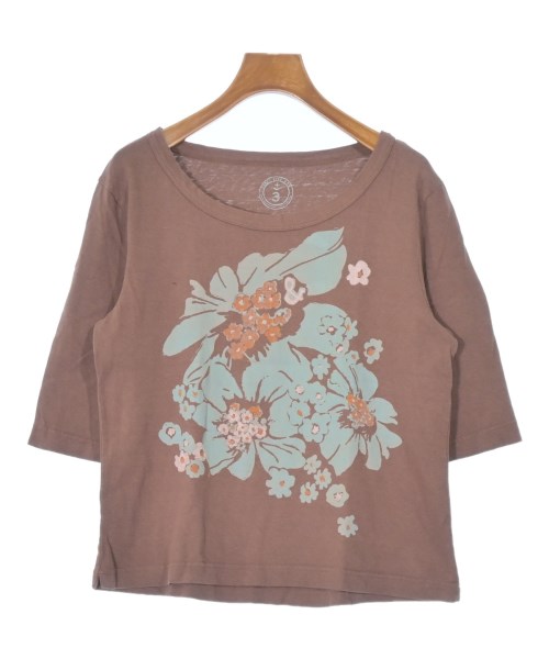 45R(フォーティーファイブアール)Tシャツ・カットソー 茶 サイズ:3(L位)/2200674253148