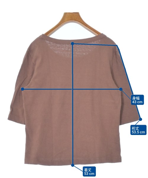 45R（フォーティーファイブアール）Tシャツ・カットソー 茶 サイズ:3(L位) レディース/2200674253148