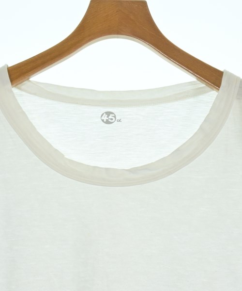 45R（フォーティーファイブアール）Tシャツ・カットソー 白 サイズ:2(M位) レディース/2200676215069