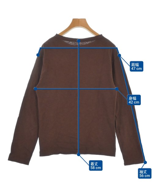 45R（フォーティーファイブアール）Tシャツ・カットソー 茶 サイズ:2(M位) レディース/2200674561502