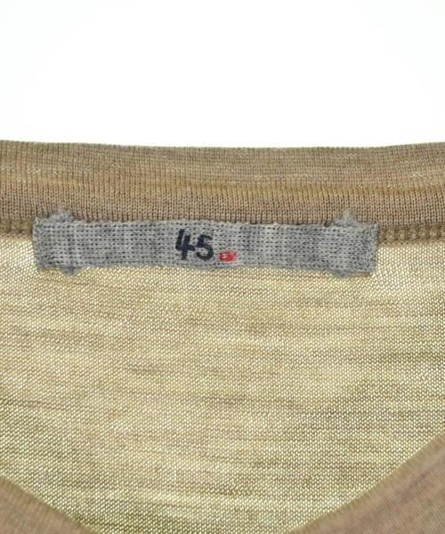 45R（フォーティーファイブアール）Tシャツ・カットソー ベージュ サイズ:0(F) レディース/2200678272053