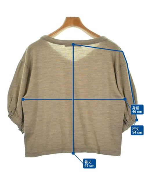 45R（フォーティーファイブアール）Tシャツ・カットソー ベージュ サイズ:0(F) レディース/2200678272053