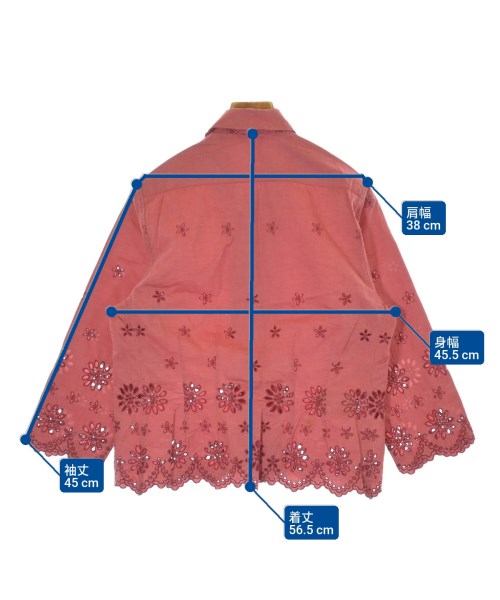 45R（フォーティーファイブアール）ブラウス 赤 サイズ:-(M位) レディース/2200679065074