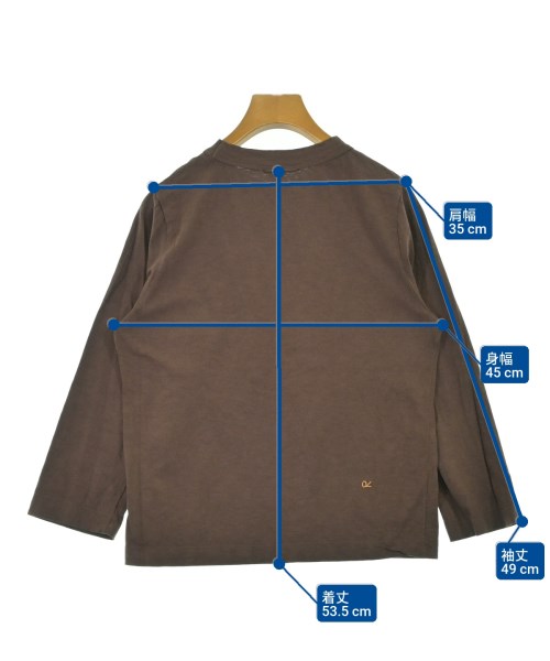 45R（フォーティーファイブアール）Tシャツ・カットソー 茶 サイズ:-(L位) レディース/2200674580169