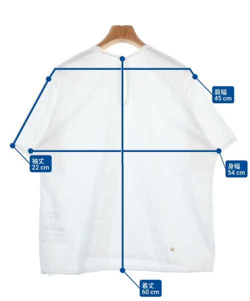 45R（フォーティーファイブアール）Tシャツ・カットソー 白 サイズ:0(F) レディース/2200674812024