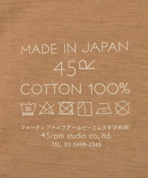 45R（フォーティーファイブアール）Tシャツ・カットソー ベージュ サイズ:-(M位) レディース/2200674812048