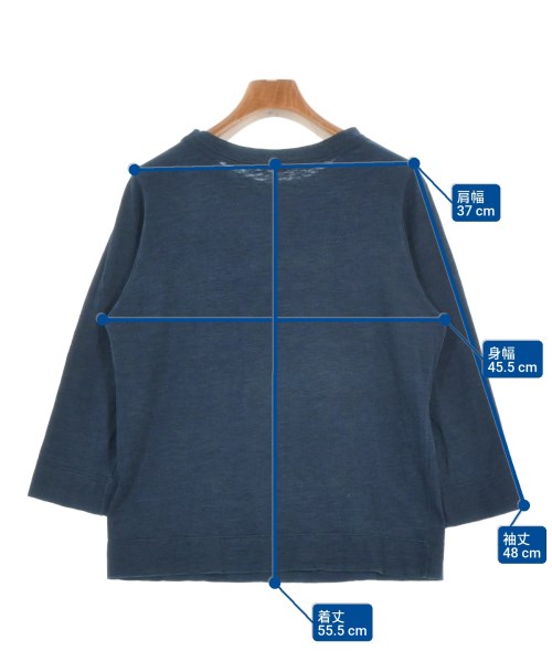 45R（フォーティーファイブアール）Tシャツ・カットソー 紺 サイズ:3(L位) レディース/2200674812093