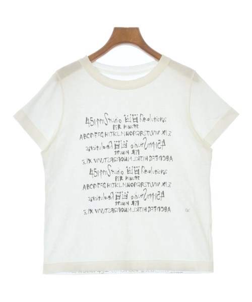 45R(フォーティーファイブアール)Tシャツ・カットソー 白 サイズ:2(M位)/2200690273083