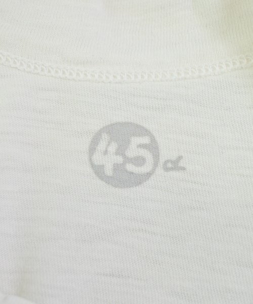 45R（フォーティーファイブアール）Tシャツ・カットソー 白 サイズ:1(S位) レディース/2200693625087