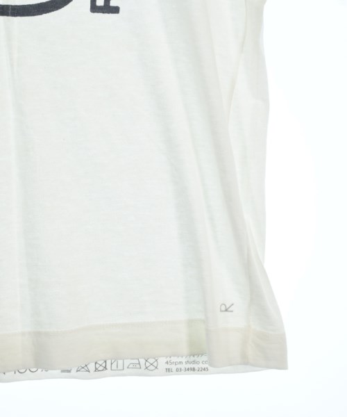 45R（フォーティーファイブアール）Tシャツ・カットソー 白 サイズ:2(M位) レディース/2200691870489