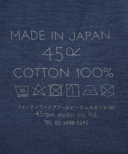 45R（フォーティーファイブアール）Tシャツ・カットソー 紺 サイズ:3(L位) レディース/2200692460047