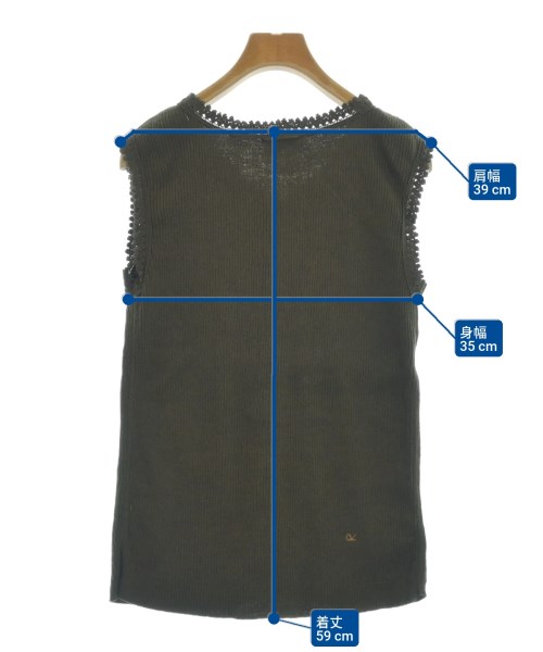 45R（フォーティーファイブアール）ベスト/ノースリーブ カーキ サイズ:F レディース/2200646673240