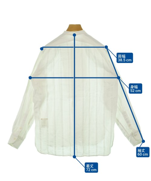 45R（フォーティーファイブアール）カジュアルシャツ 白 サイズ:-(M位) レディース/2200647350164