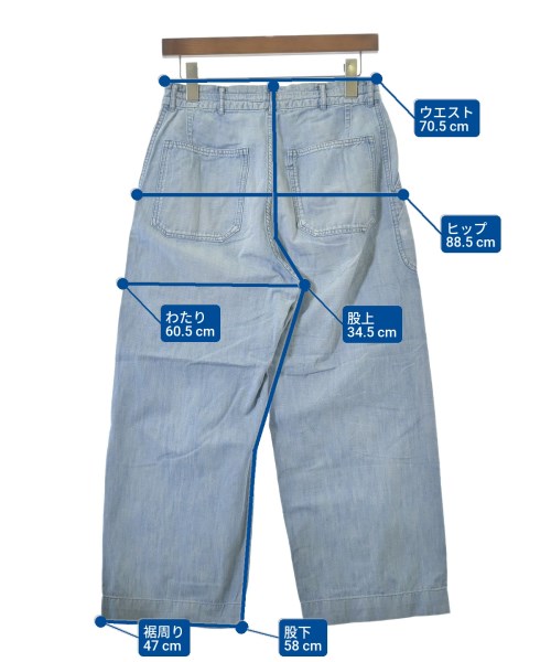 45R（フォーティーファイブアール）デニムパンツ 青 サイズ:2(M位) レディース/2200651352086