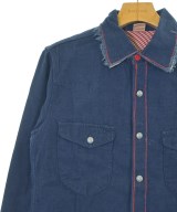 45R（フォーティーファイブアール）カジュアルシャツ 紺 サイズ:2(M位) レディース/2200650223059