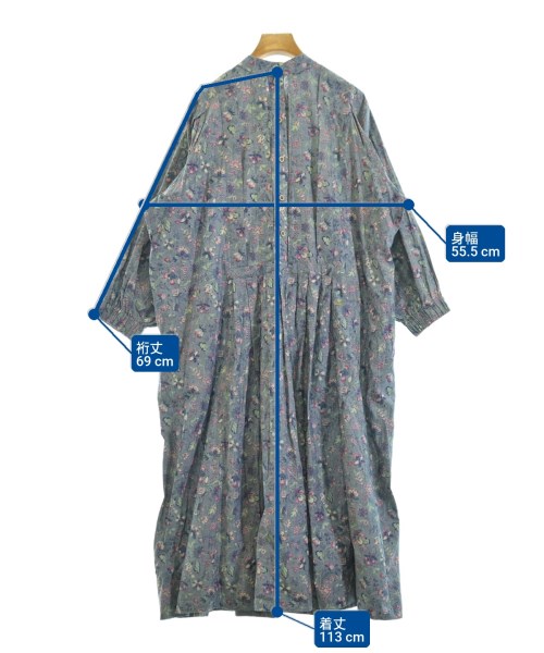 45R（フォーティーファイブアール）ワンピース 青 サイズ:F レディース/2200652828023