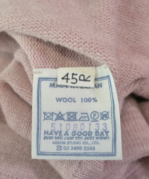 45R（フォーティーファイブアール）ベスト ピンク サイズ:F レディース/2200658465031