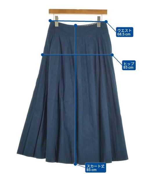 45R（フォーティーファイブアール）ロング・マキシ丈スカート 紺 サイズ:3(L位) レディース/2200659545299