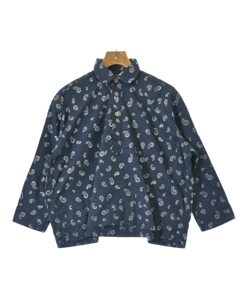 45R(フォーティーファイブアール)ブラウス 紺 サイズ:-(M位)/2200660049045