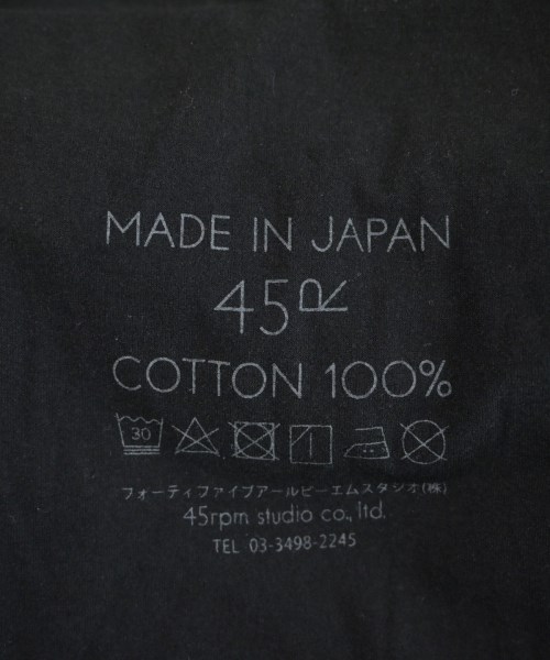 45R（フォーティーファイブアール）Tシャツ・カットソー 黒 サイズ:3(L位) レディース/2200660095073