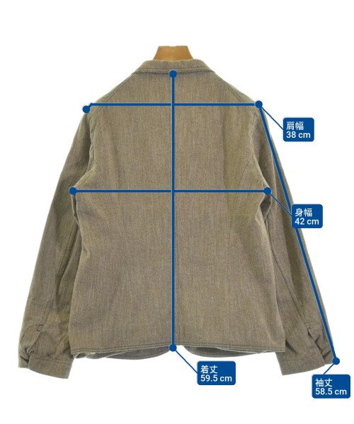 45R（フォーティーファイブアール）カジュアルジャケット 茶 サイズ:3(L位) レディース/2200660337029