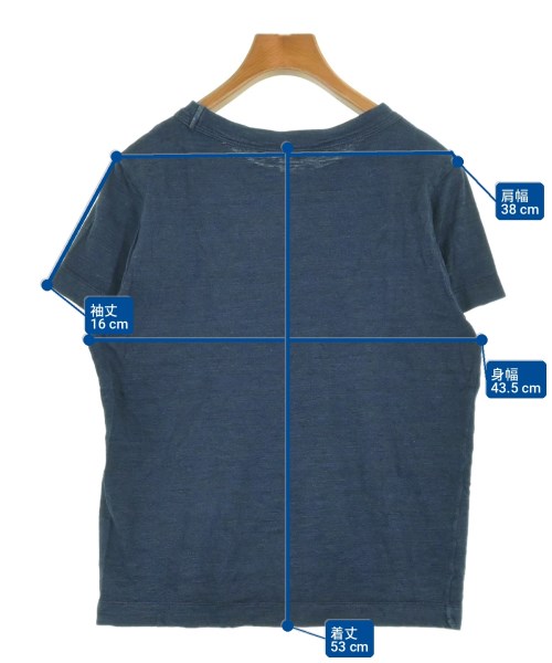 45R（フォーティーファイブアール）Tシャツ・カットソー 紺 サイズ:2(M位) レディース/2200714266183