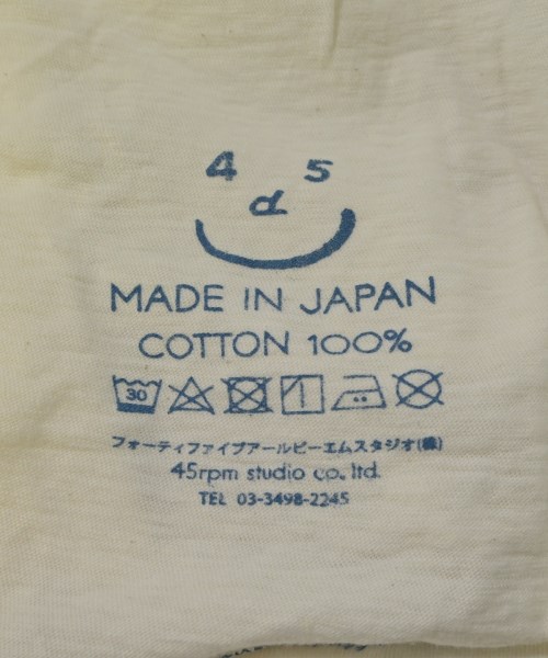 45R（フォーティーファイブアール）Tシャツ・カットソー 白 サイズ:F レディース/2200714143040