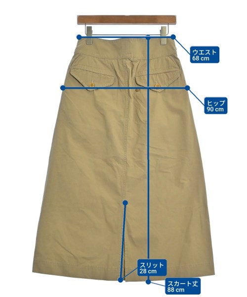 45R（フォーティーファイブアール）ロング・マキシ丈スカート ベージュ サイズ:-(XL位) レディース/2200634666094
