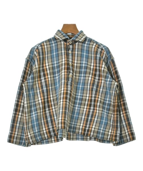 45R(フォーティーファイブアール)カジュアルシャツ 青 サイズ:F/2200647448076