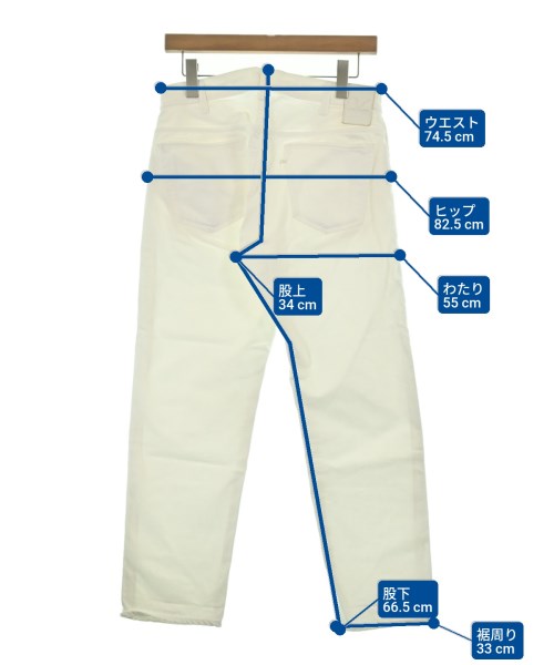 45R（フォーティーファイブアール）デニムパンツ 白 サイズ:-(L位) レディース/2200640557041
