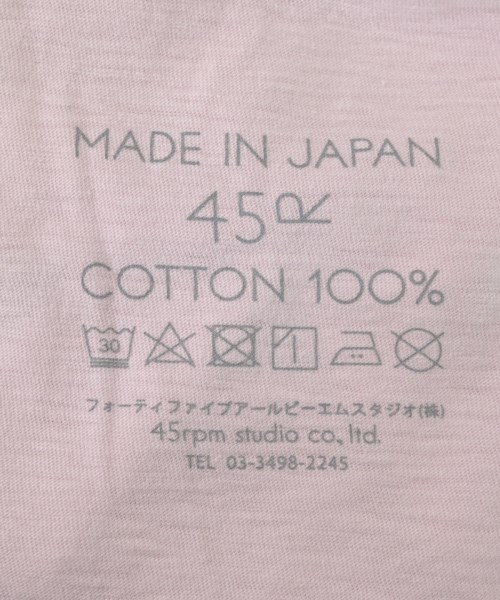 45R（フォーティーファイブアール）Tシャツ・カットソー ピンク サイズ:3(L位) レディース/2200651317030