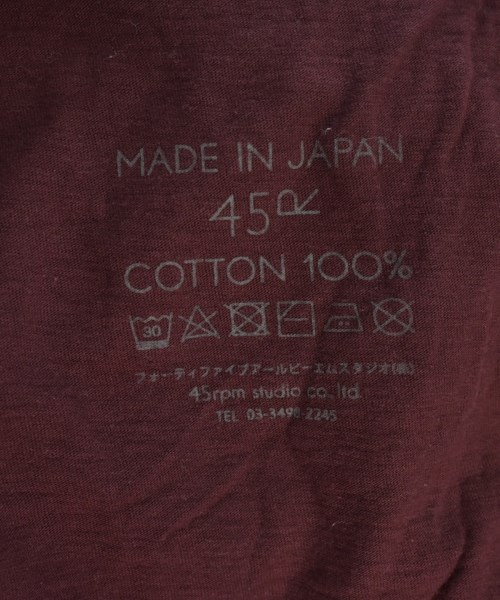 45R（フォーティーファイブアール）Tシャツ・カットソー 赤 サイズ:3(L位) レディース/2200651317054