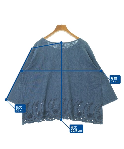 45R（フォーティーファイブアール）Tシャツ・カットソー 紺 サイズ:0(F) レディース/2200643725157