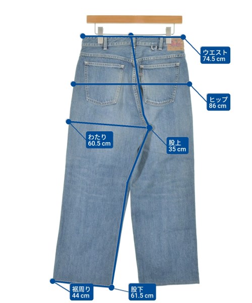 45R（フォーティーファイブアール）デニムパンツ 青 サイズ:-(L位) レディース/2200646471020