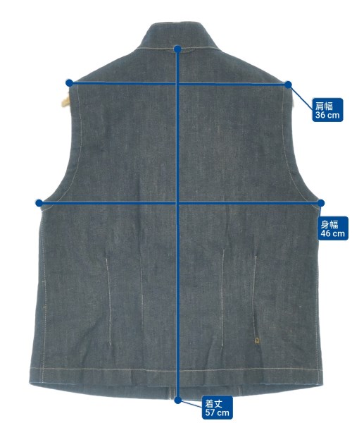 45R（フォーティーファイブアール）ベスト 紺 サイズ:F レディース/2200646471099