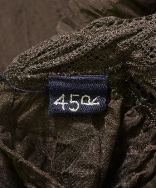 45R（フォーティーファイブアール）カジュアルシャツ 茶 サイズ:F レディース/2200646471112